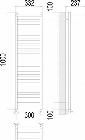 Аврора с/п П20 300х1000 Полотенцесушитель  TERMINUS Кострома - фото 3