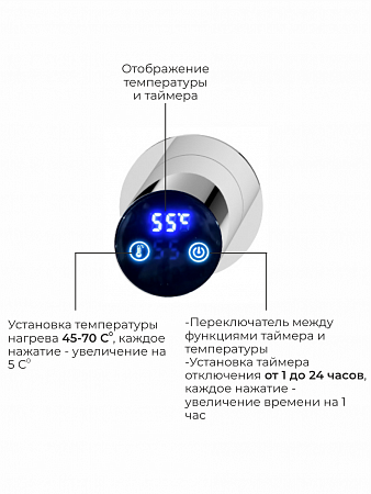 Аккорд П5 500х800 электро Полотенцесушитель TERMINUS Нержавеющая сталь Кострома - фото 4