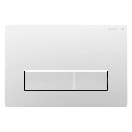 Клавиша смыва для инсталляции Terminus Classic кнопка прямоугольник цвет белый Кострома - фото 1